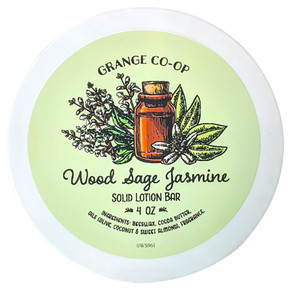 Grange Co-op Wood Sage Jasmine Solid Lotion Bar - 4 Oz