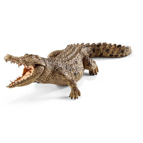 Schleich Crocodile Figurine - 7-1/8" X 2-5/8" X 2"