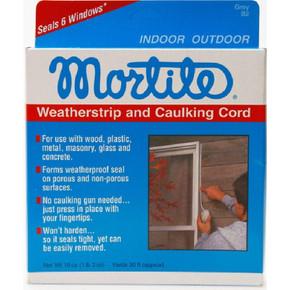 Mortite 90' Weatherstrip & Caulking Cord - Gray