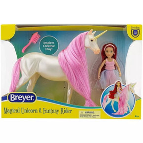 Breyer Freedom Series Magical Unicorn Sky & Fantasy Rider Meadow