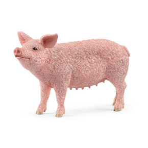 Schleich Pig Figurine - 3-7/8" X 1-1/8" X 2-1/4"