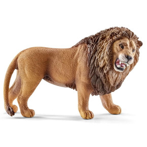 Schleich Lion Roaring Figurine - 4-1/4" X 1-3/4" X 2-5/8"