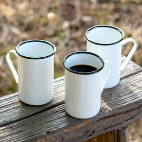 Park Hill Farmhouse Enamelware Cafe Mug - 15 Oz Park Hill Farmhouse Enamelware Cafe Mug - 15 Oz