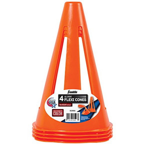 Franklin Sports Flexible Marker Cones - 4 pk Franklin Sports Flexible Marker Cones - 4 pk