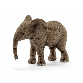 Schleich African Elephant Calf Figurine - 2-3/4" X 1-3/8" X 2-1/4"