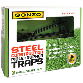 Gonzo 5000 Steel Construction Gopher Trap - Twin Pack