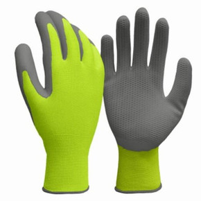 True Grip Men's Hi-viz Yellow Honeycomb Pattern Gloves - X-large