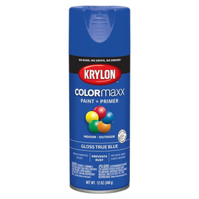 Krylon Colormaxx Gloss True Blue Spray Paint + Primer - 12 Oz