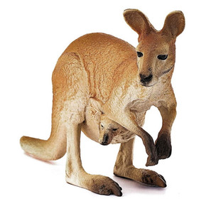 Schleich Kangaroo Figurine - 4-3/4" X 1-3/8" X 2-5/8"