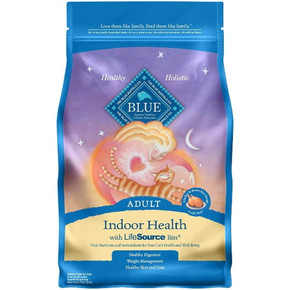 Blue Buffalo Indoor Health Chicken & Brown Rice Recipe Adult Dry Cat Food - 7 lb