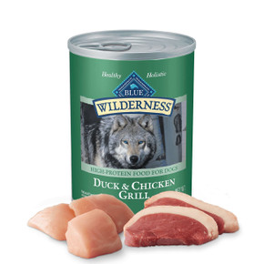 Blue Buffalo Wilderness Duck & Chicken Grill Canned Adult Dog Food - 12.5 oz