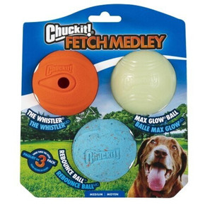 Chuckit Medium Fetch Medley - 3 Pk