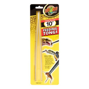 Zoo Med Super Deluxe Stainless Steel Feeding Tongs - 10"