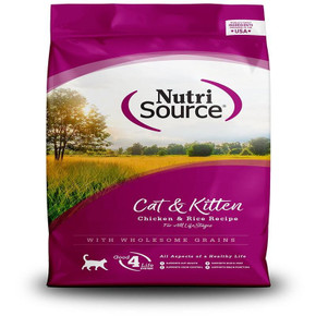 Nutrisource Cat and Kitten Chicken and Rice Recipe Dry Food - 6.6 lb