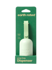 Earth Rated Leash Dispenser With 15 Poop Bags - Green