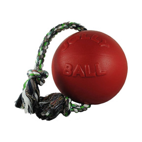 Jolly Pets Romp-n-roll Red Ball Dog Toy - 6"