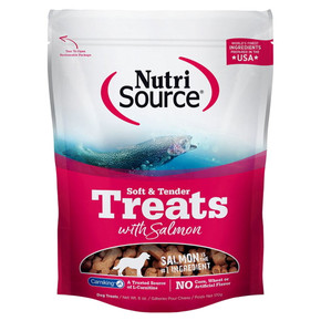 Nutrisource Soft & Tender Salmon Dog Treat - 6 Oz