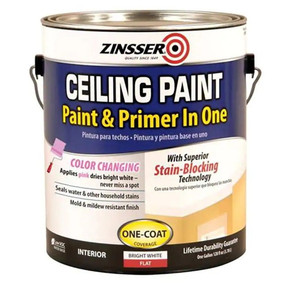 Zinsser Ceiling Paint/primer - Bright White - 1 gal Zinsser Ceiling Paint/primer - Bright White - 1 gal