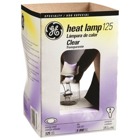 Ge Clear Incandescent R40 Heat Lamp - 125 W