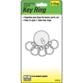 Hy-ko Push-button Key Release Key Ring Hy-ko Push-button Key Release Key Ring