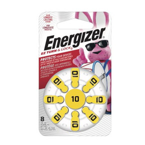 Energizer Turn & Lock Size 10 Hearing Aid Batteries - 1.4V