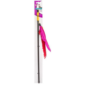 Spot Feather Dangler Teaser Wand - 18"