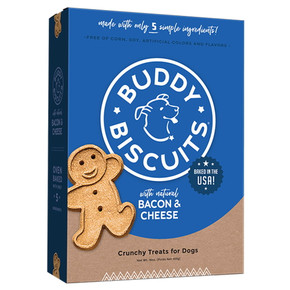 Buddy Biscuits Healthy Bacon & Cheese Whole Grain Oven Baked Treat - 3-1/2 lb