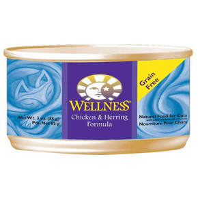 Wellness Complete Health Pate Chicken & Herring Canned Cat Food - 3 Oz