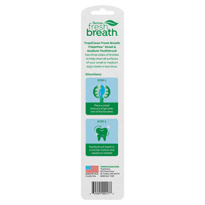 Tropiclean Triple Flex Toothbrush - Small/Medium