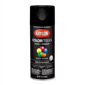 Krylon Colormaxx Semi-gloss Spray Paint + Primer - 12 oz - Black Krylon Colormaxx Semi-gloss Spray Paint + Primer - 12 oz - Black
