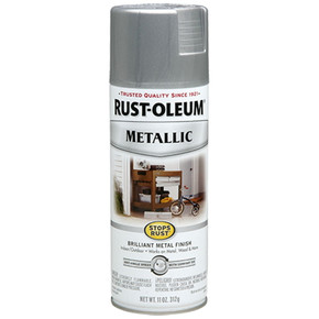Rust-oleum Stops Rust Silver Metallic Spray Paint - 11 Oz