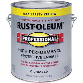 Rust-oleum Professional Safety Yellow High Performance Protective Enamel Paint - 1 gal Rust-oleum Professional Safety Yellow High Performance Protective Enamel Paint - 1 gal