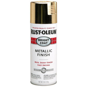 Rust-oleum Stops Rust Gold Bright Coat Metallic Finish Spray Paint - 11 oz