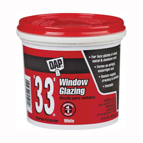 Dap 33 White Window Glazing Compound - 1 Qt