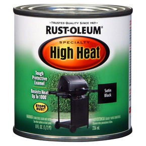Rust-oleum Half Pint Specialty High Heat Brush On Paint - Bar-b-que Black