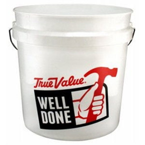 True Value White Polyethylene Paint Pail - 2 Gal