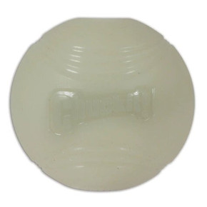 Petmate Chuckit Medium White Max Glow Ball - 2.5" X 2.5"