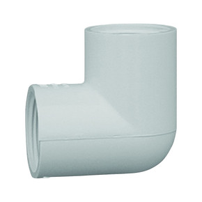 Genova 90° PVC Fip X Fip Threaded Elbow - 3/4" / White