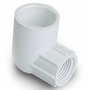 Genova 90° Reducing Female Elbow - 3/4" X 1/2" / White Genova 90° Reducing Female Elbow - 3/4" X 1/2" / White