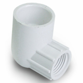 Genova 90° Reducing Female Elbow - 3/4" X 1/2" / White