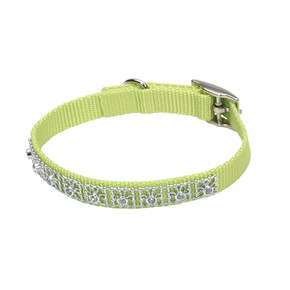 Coastal Pet Lime Jeweled Dog Collar - 3/8" X 10"