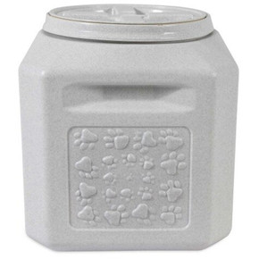 Vittles Vault Granite Stone Pawprint Outback Food Storage Container - 15 Lb