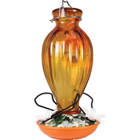 Audubon Fluted Glass Oriole Bird Feeder - 20 Oz