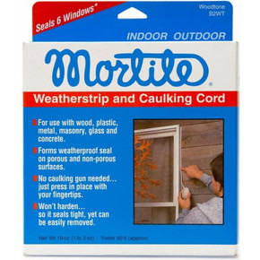 Frost King Mortite Woodtone Caulking Cord - 45' Frost King Mortite Woodtone Caulking Cord - 45'