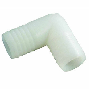 Anderson Metals Nylon Hose Barb Elbow - White
