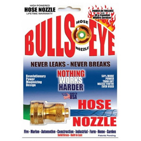 Bull's Eye Brass Power Nozzle - 1-1/4"