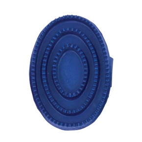 Partrade 6" X 4" Large Soft Rubber Curry Comb - Blue Partrade 6" X 4" Large Soft Rubber Curry Comb - Blue