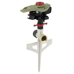 Green Thumb Poly Impulse Sprinkler With Metal Spike Green Thumb Poly Impulse Sprinkler With Metal Spike