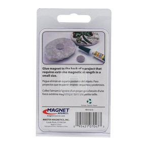 Master Magnetics Silver Neodymium Disc Magnet - 3 Pk