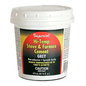 Imperial Hi-temperature Stove & Furnace Cement - 16 oz - Gray Imperial Hi-temperature Stove & Furnace Cement - 16 oz - Gray